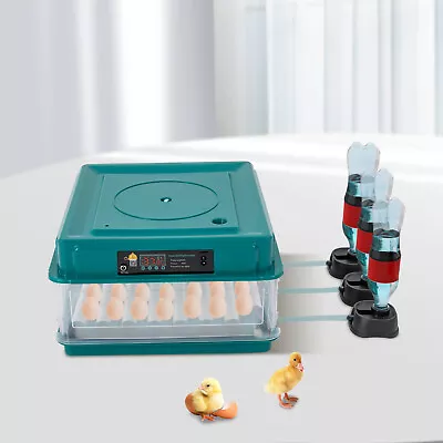 38 Eggs Incubator Temperature Control Automatic Turning Hatcher Duck Chicken Egg • £66