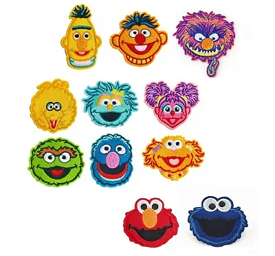 Sesame Street / Muppets Animal Bert Ernie Grover Oscar Elmo Iron On Motif Patch • $4.34