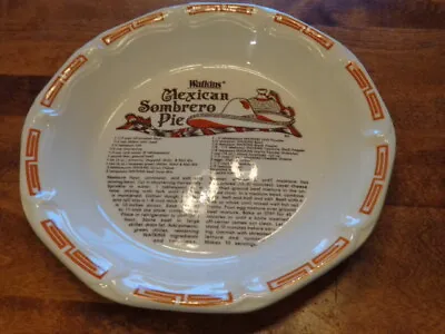 Watkins 1983 Mexican Sombrero Pie Plate • $19.95