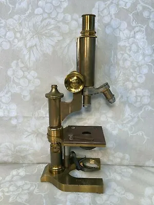 Vintage Ernst Leitz Brass Microscope Wetzlar Germany Serial # 41014 No Case 1896 • $883.86