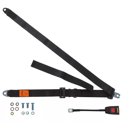 Front Static Seat Belt For Volvo 1800S Coupe 1960-1973 Black • $113.34