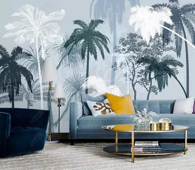 3D Tropical Palm Tree Self-adhesive Removeable Wallpaper Wall Mural Sticker 137 • $262.49