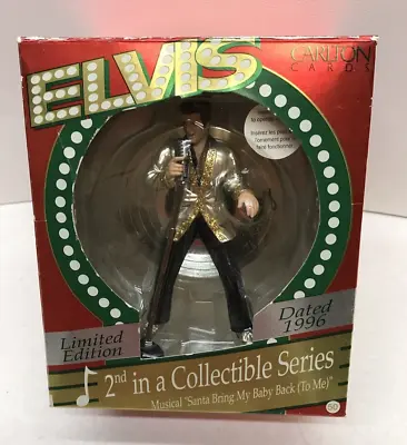 1996 Elvis Presley Ornament Christmas Limited Santa Bring My Baby Back Carlton • $12.99