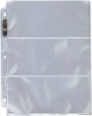 Ultra Pro 3-Pocket Platinum Page With 3-1/2  X 7-1/2  Pockets 100 Ct. • $23.05