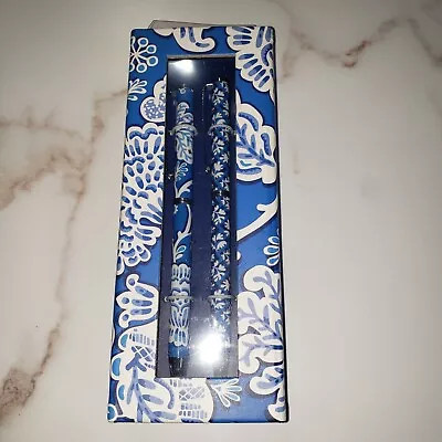 Vera Bradley Perfect Match Pen & Pencil Set Blue Lagoon #11290 • $17.50