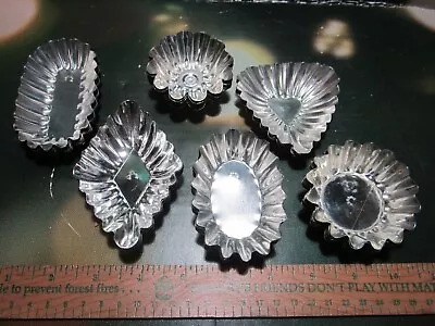 Tartlet Pans LOT Of 36 Sweden Mini Fluted Oval Round Heart Diamond Shiny GOOD • $28