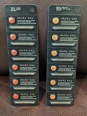 Mary Kay Travel Sample Nourishine Lip Gloss Fancy Nancy & Beach Bronze • $9.56