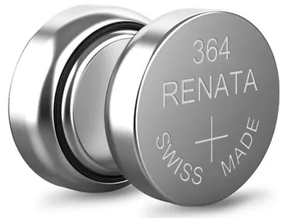 Renata 364 SR621SW Watch Battery - Swiss Made - FAST & FREE UK DELIVERY • £1.69