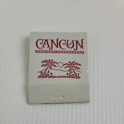 Cancun Mexican Restaurant  Savannah Georgia Matchbook Match Box Vintage Matches  • $12.88