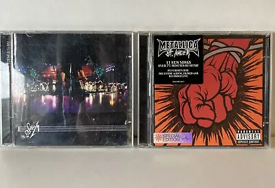 Metallica 2 CD Albums St Anger & S&M Vgc Metal Thrash • £7.50