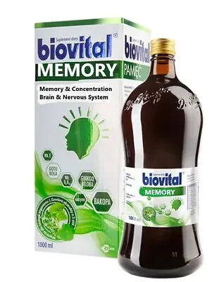 £21.45 • Buy Biovital Memory, Liquid, 1000 Ml