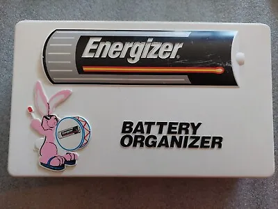 Vintage Energizer Battery Organizer Storage Case Plastic  • $10