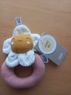 Mamas & Papas Baby Soft Toy/flower  Ring Rattle  Brand New With Tags • £7