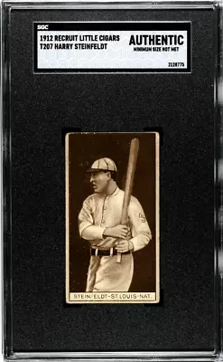 1912 T207 Harry Steinfeldt SGC A • $74.99