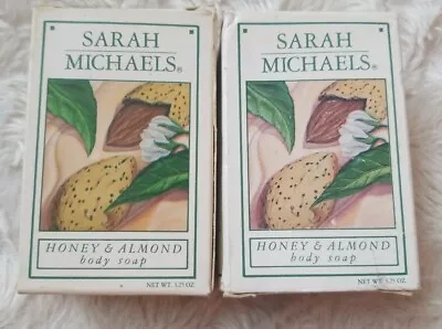 Sarah Michaels Body Soap Honey & Almond 3.25 Oz Each (2) New Rare HTF • $29.99