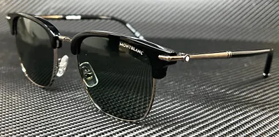 MONT BLANC MB0242S 006 Black Green Men's Extra Large 55 Mm Sunglasses • $283.50