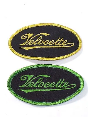 2 Quantity VELOCETTE Motorcycycle Patch For Hat Jacket Venom Valiant Green Gold • $11.37