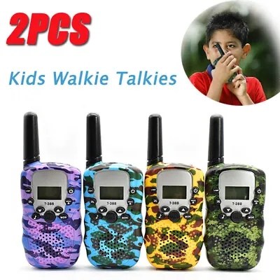 $27.27 • Buy 2PCS Long Range 3-5KM Walkie Talkie 2 Way Camouflage Interphone Radio Child Toys
