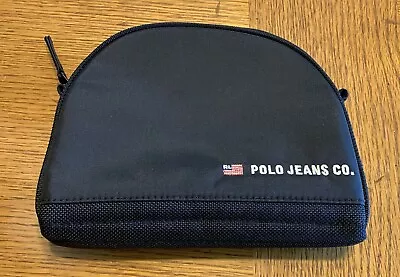 Polo Jeans Co Ralph Lauren Black Cosmetic Makeup Accessory Bag Travel Case • $24.97