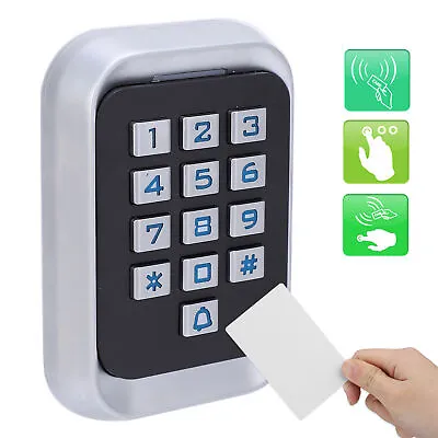 Access Control Machine 125KHz Metal Door Entry System Integrated Design Keypad • £45.71