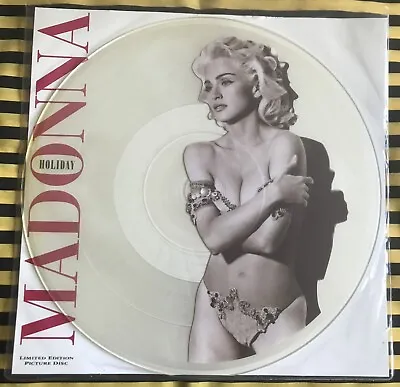 Madonna Holiday 12” Single Sided Vinyl 1991 Uk Reissue Limited Picture Disc Rare • £25