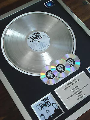 £174.99 • Buy The Jam In The City Lp Multiple Silver-platinum Disc Lp Record Award Album