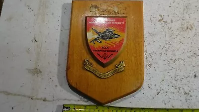 IAT International Air Tattoo 1977 Greenham Common RAF WALL PLAQUE SHIELD • £20