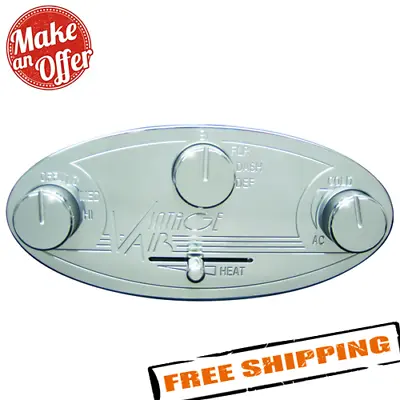 Vintage Air 48104-RHQ Gen II Streamline Oval Control Panel With Polished Finish • $244.08