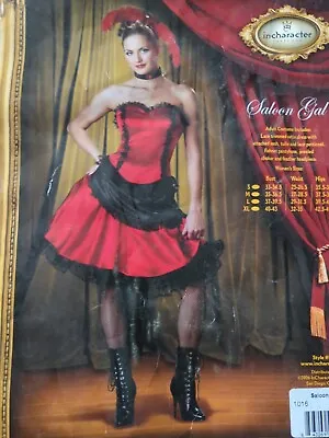 Can Can Costume Adult Saloon Girl French Cabaret Dancer Halloween Fancy Dress M • $50