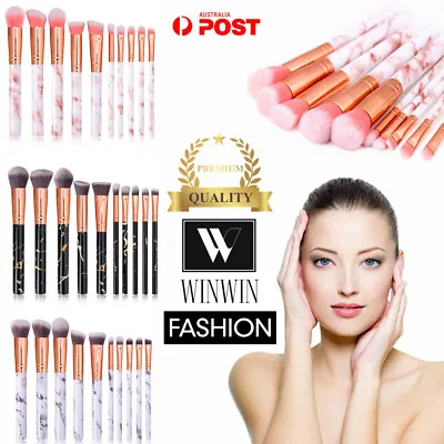 $7.85 • Buy Professional Makeup Brush Set Foundation Blusher Cosmetic Make-up Brushes 10pcs