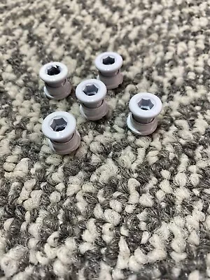 Chainring Bolts Single Speed 5 Bolts  Old School Bmx White • $12.12