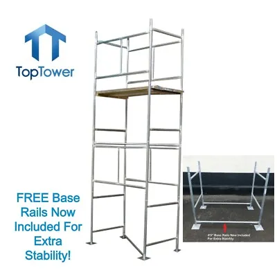 Scaffold Tower 4.65m 4x 2ft 6in X 15' WH DIY Galvanised Steel Towers • £279