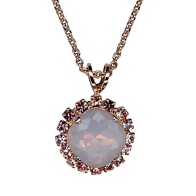 Mariana Necklace Pendant Exquisite Lt Rose & Rose Opal Austrian Crystals My T... • $80