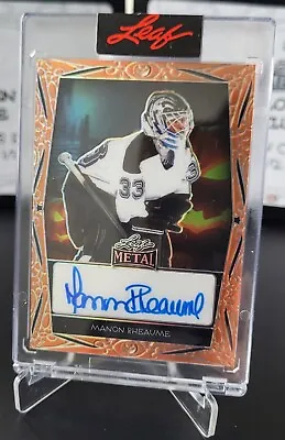 2023 Leaf Metal Halloween Edition Autograph Manon Rheaume /3 Auto • $119.99