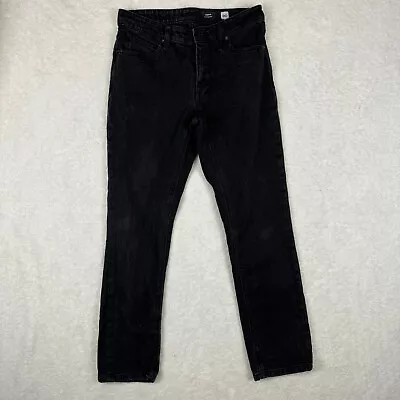 Volcom Vorta Slim Straight Jeans Men's Size 30 Black • $21