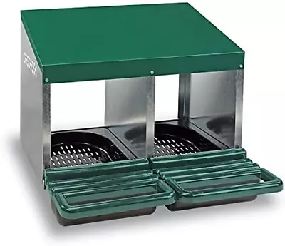 2 Compartment Roll Out Nesting Box For Chickens | Heavy Duty Chicken Coop Nestin • $120.99