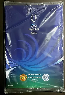 UEFA SUPER CUP FINAL 2008 MANCHESTER UNITED V ZENIT ST PETERSBURG PROGRAMME  • £10
