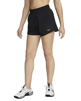 Nike Women Dri-Fit High-Waisted Brief-Lined Shorts In BlackDiff SizeDX6014-010 • $25