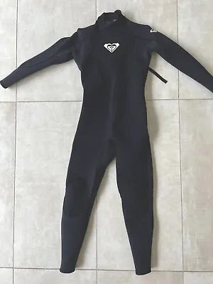 $38 • Buy Women's Roxy Full Wetsuit Size 10 Black 3/2mm