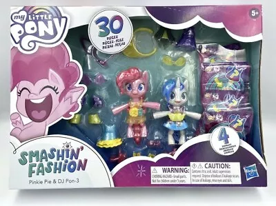 My Little Pony Smashin’ Fashion Pinky Pie & DJ Pom-3 W/ 4 Surprises 30 Pieces • $14.96