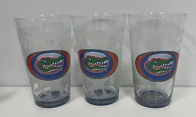 University Of Florida Gators Beer Glass Lot Of 3 Collecticble 14 Oz Collegiate • $14.99