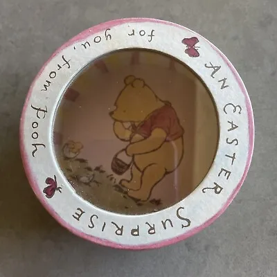 Pre-owned Small Gift Box Clear Top Winnie The Pooh Easter • $5