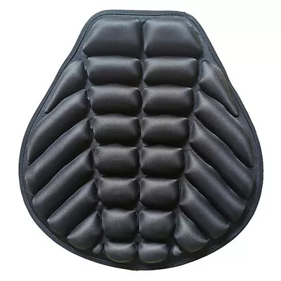 Black Lycra Comfort Gel Seat Cushion Cover Shock Absorb Pad Fits For Motorcycle • $19.70