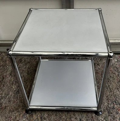 USM Haller Side Table In USM Matte Silver • £235