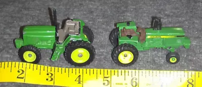 Lot Of 2 Ertl 1/64 Scale JOHN DEERE TRACTORS DIECAST As Is For Parts • $5