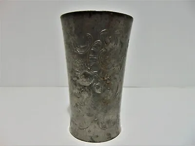 Kayserzinn German Jugendstil Pewter Art Nouveau Vase Embossed Antique • £33.75