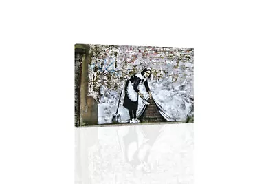Cleaning Lady - Bansky - CANVAS OR PRINT WALL ART • $39
