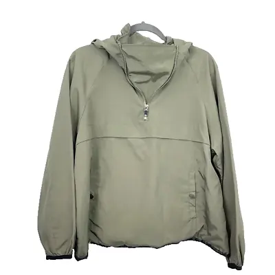 Zara Women’s Outerwear Green Pullover Half Zip Jacket Size Large • $17.49