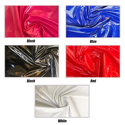 £224.75 • Buy SHINY GLOSS PVC FABRIC Leatherette High Gloss Stretch Sexy Dress Clothing Vinyl