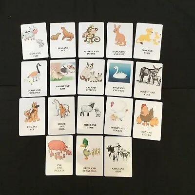 Educational Cards - Animals And Babies Flashcards - ELFS - (rounded Corners) • £5.50